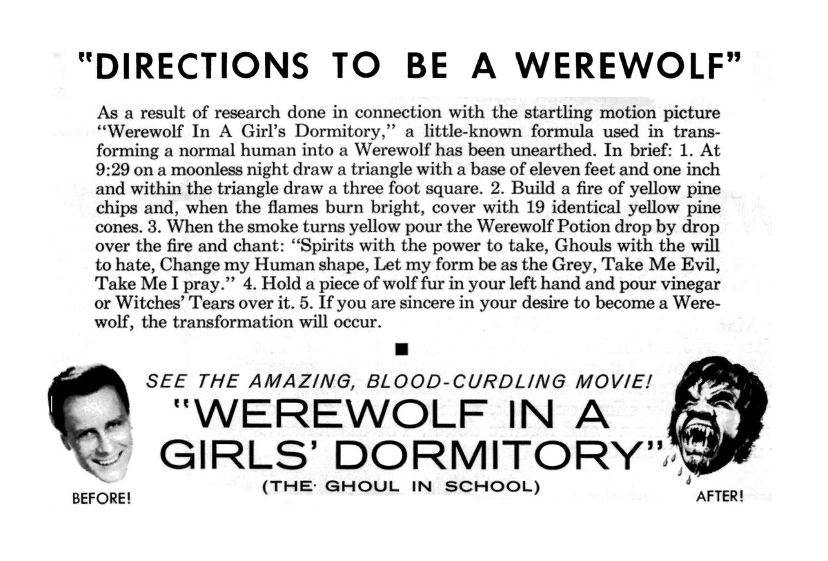 Werewolf in a Girls' Dormitory (1961) – The Visuals – The Telltale Mind
