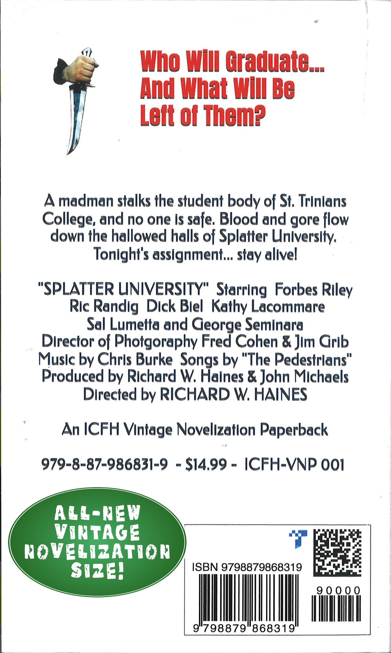 Splatter University [Books]