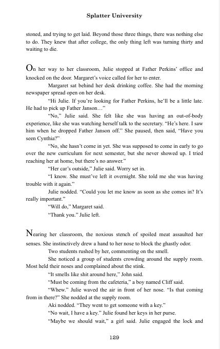 Splatter University [Books]