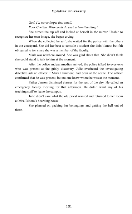 Splatter University [Books]