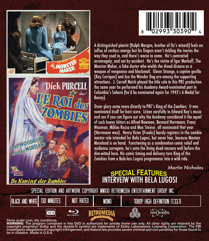 The Monster Maker & King of the Zombies (Double Feature)
