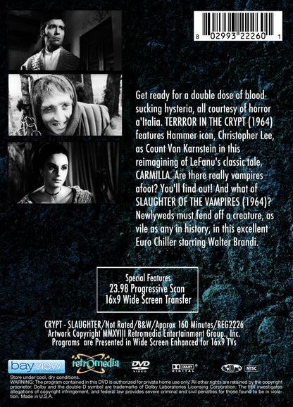 Terror in the Crypt & Slaughter of the Vampires (Double Feature)