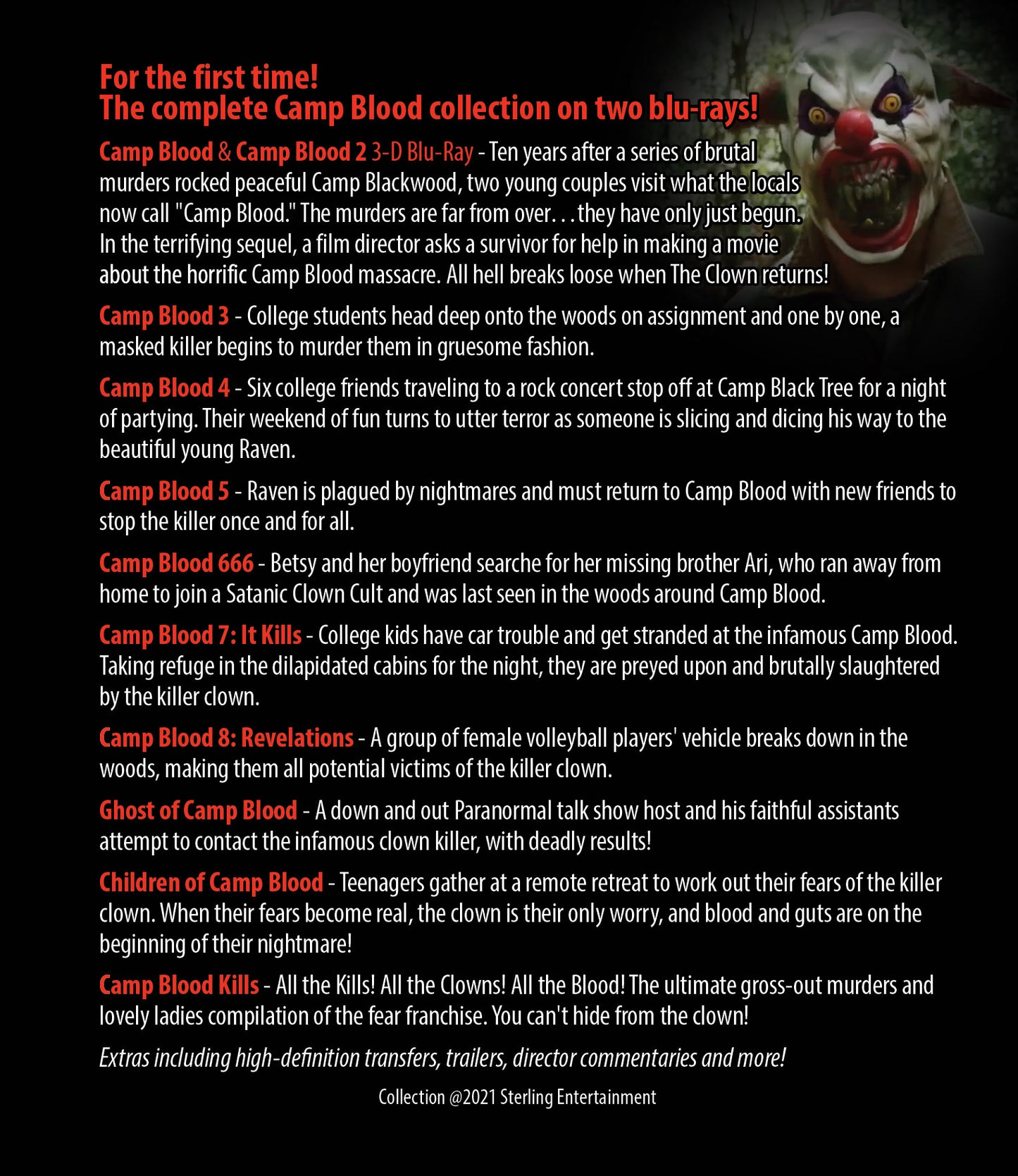 The Complete Camp Blood Collection