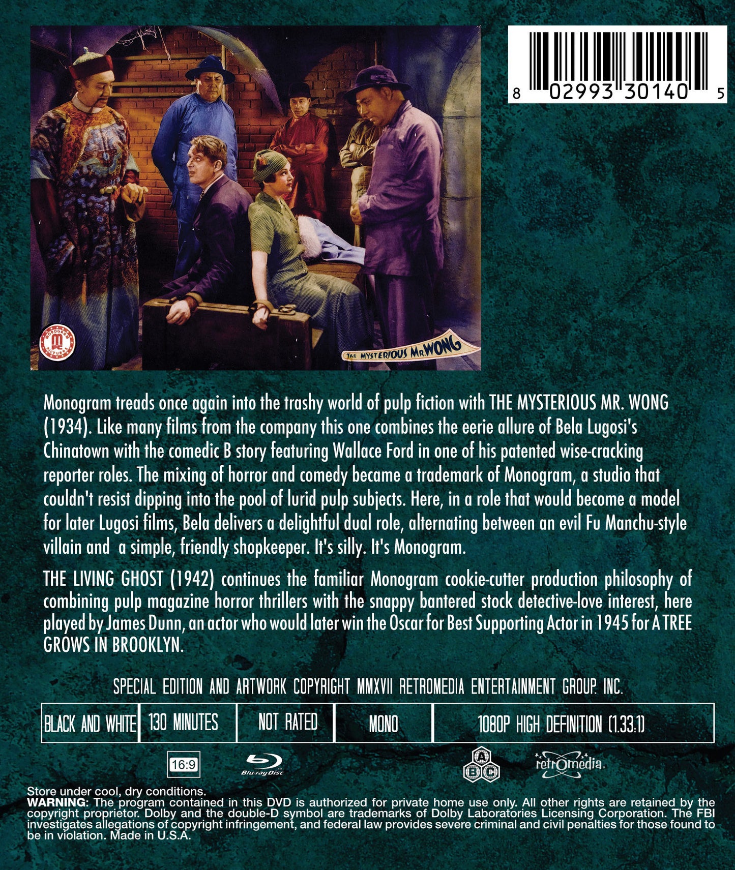 The Mysterious Mr. Wong & The Living Ghost (Double Feature)